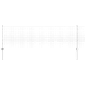vidaXL Welded Wire Fence with Posts 50 x 0.6 m Galvanised Steel Silver