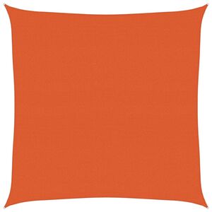 vidaXL Sunshade Sail 160 g/m&sup2; Square Orange 4x4 m HDPE