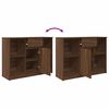 vidaXL Sideboard with Drawer Brown Oak 101x35x76 cm Engineered Wood