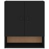 vidaXL Wall Cabinet Black 60x31x70 cm Engineered Wood