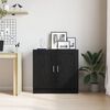 vidaXL Book Cabinet Black Oak 82.5 x 30.5 x 80 cm Engineered Wood