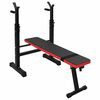VidaXL Weight Bench Black 67 x 126.5 x 111 cm Powder-coated steel