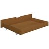 vidaXL Bed Frame without Mattress Honey Brown Solid Wood 160x200 cm (322114+321987)