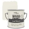 vidaXL Wood Paint White 16.5 x 16.5 x 15.9 cm Wall Print