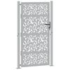 vidaXL Garden Gate 100x175 cm Weathering Steel Leaf Design
