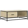 vidaXL Coffee Table Sonoma Oak 90x57x35 cm Engineered Wood and Metal
