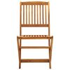 vidaXL Folding Outdoor Chairs 4 pcs Solid Acacia Wood