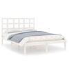 vidaXL Bed Frame without Mattress White 200x200 cm Solid Wood