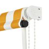 vidaXL Retractable Awning 150x150 cm Yellow and White