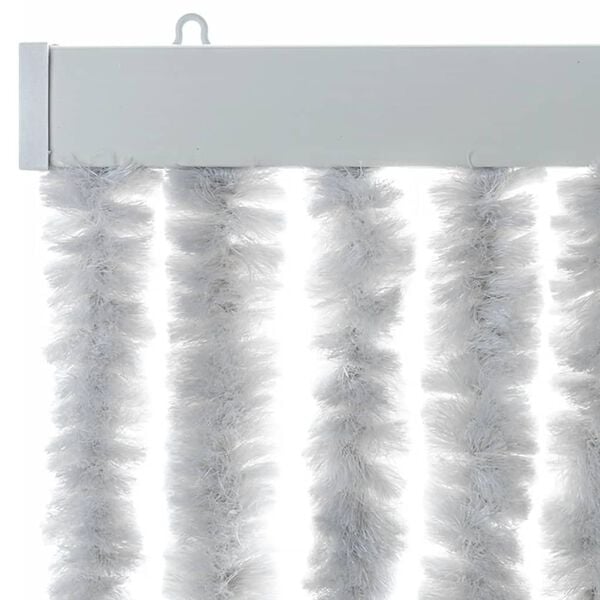 vidaXL Fly Curtain Grey 56x185 cm Chenille