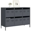 vidaXL Sideboard&nbsp;Anthracite 101.5x39x73.5 cm Cold-rolled Steel