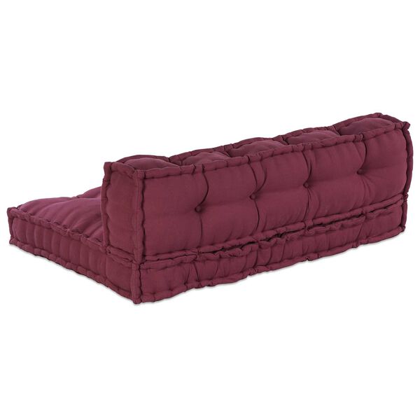 vidaXL Pallet Sofa Cushion Maroon Fabric
