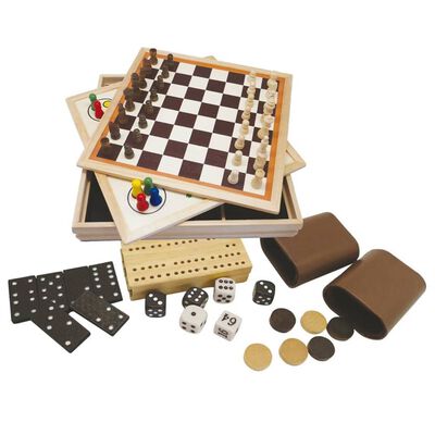 Clown Games 9-in-1 Game Box Wood