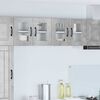 vidaXL Kitchen Cabinet with Shelf 2 pcs Concrete Grey 60 x 31 x 40 cm