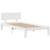 vidaXL Bookcase Bed without Mattress White 135x190 cm Double Solid Wood Pine