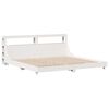 vidaXL Bed Frame without Mattress White 200x200 cm Solid Wood Pine