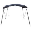 vidaXL 4-bow Bimini Top with Sidewalls 243x(230-244)x137 cm