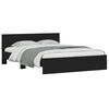 vidaXL Bed Frame without Mattress Black 140x190 cm