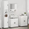 vidaXL Bathroom Furniture Set Wall-mounted 4 pcs High Gloss White