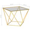 vidaXL Coffee Table Gold 80x80x45 cm Stainless Steel