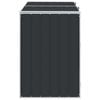 vidaXL Wheelie Bin Storage for Double Bins Anthracite 144x81x113 cm Steel