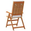 vidaXL Garden Chair 8 pcs Brown and White 57 x 71.5 x 104 cm