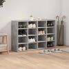vidaXL Shoe Cabinet Concrete grey 103 x 30 x 67 cm Engineered Wood