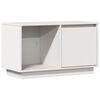 vidaXL TV Cabinet White 74x35x44 cm Solid Wood Pine