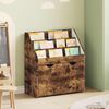vidaXL Kids Bookshelf Smoked Oak 60 x 29.5 x 69 cm Engineered Wood