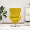vidaXL Egg Chair Yellow 63 x 73 x 90 cm Velvet