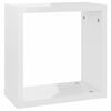 vidaXL Wall Cube Shelves 6 pcs High Gloss White 30x15x30 cm