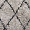 vidaXL Shaggy Rug PAMPLONA High Pile Modern Beige and Anthracite 240x340 cm
