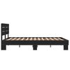 vidaXL Bed Frame without Mattress Black 140x200 cm