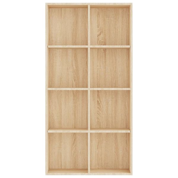 vidaXL Book Cabinet/Sideboard Sonoma Oak 66x30x130 cm Engineered Wood