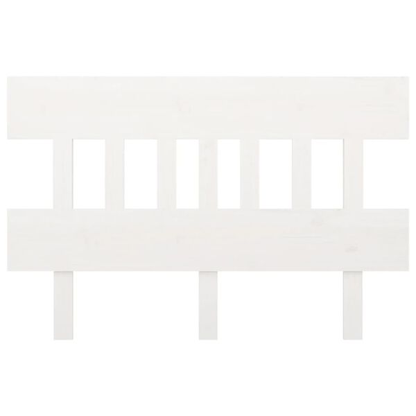 vidaXL Bed Headboard White 163.5x3x81 cm Solid Wood Pine