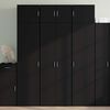 vidaXL Highboard Black 70x42.5x185 cm Engineered Wood
