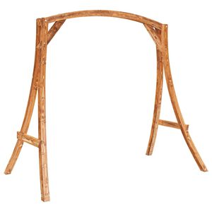 vidaXL Swing Frame | Teak Finish | Solid Bent Wood | Large | Durable