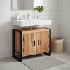 vidaXL Sink cabinet with Shelf Brown 71 x 33 x 58 cm Solid Acacia Wood