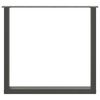 vidaXL Dining Table Legs U-Shaped 2 pcs Anthracite 90x(72-73) cm Steel
