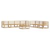 vidaXL Outdoor Sofa Set 8 pcs White