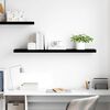 vidaXL Floating Wall Shelf High Gloss Black 120x23.5x3.8 cm MDF