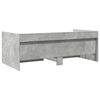 vidaXL Daybed with Drawers without Mattress Concrete Grey 75x190 cm Small Single