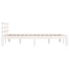 vidaXL Bed Frame without Mattress White 120x190cm Small Double