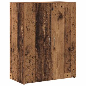vidaXL Office Cabinet Black Oak 70 x 32 x 77.5 cm Engineered Wood