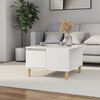 vidaXL Coffee Table High Gloss White 55x55x36.5 cm Engineered Wood