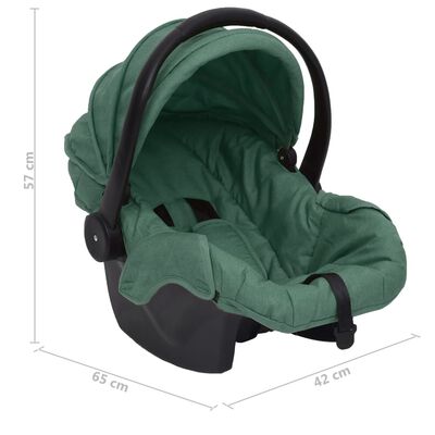 vidaXL Baby Car Seat Green 42x65x57 cm