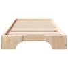 vidaXL Bed Frame Brown 80 x 220 cm Solid Pine Wood