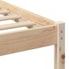 vidaXL Bed Frame Brown 120 x 200 cm Solid Pine Wood