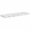 vidaXL Wall Shelf 2 pcs White Marble 90 x 23.5 x 4 cm Engineered Wood