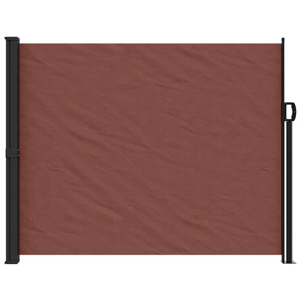 vidaXL Retractable Side Awning Brown 160x500 cm